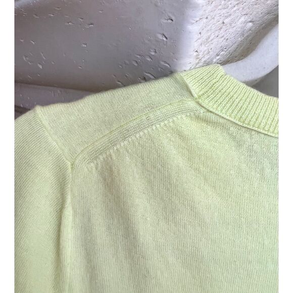 Banana Republic women’s long sleeve fluorescent yellow pull over sweater Sz S - Picture 4 of 7